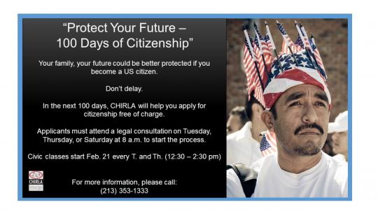 Protect Your Futre - 100 Days of Citizenship