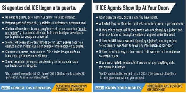 If ICE Agents show up at your door