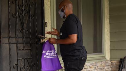 Asm. Gipson knocking on door