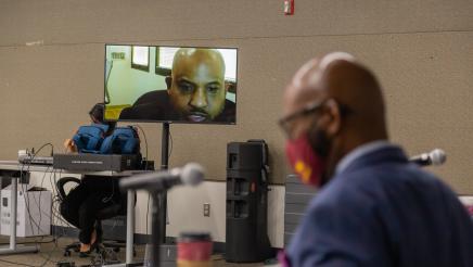 Testimony being provided remotely via TV