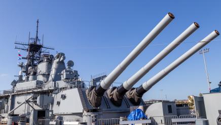 Guns of the Battleship USS Iowa