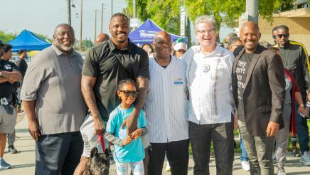 Group photo of Asm. Gipson with attendees
