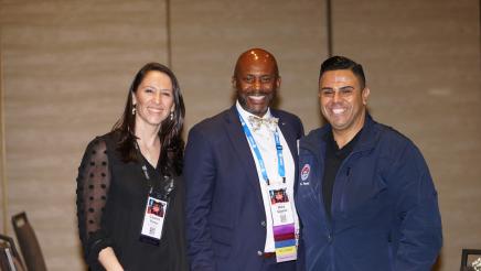 Asm. Gipson with colleagues