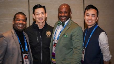 Asm. Gipson with Asm. Low, Asm. Jackson and Asm. Lee