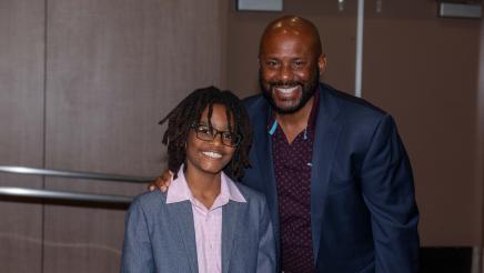 Asm. Gipson with youth guest speaker