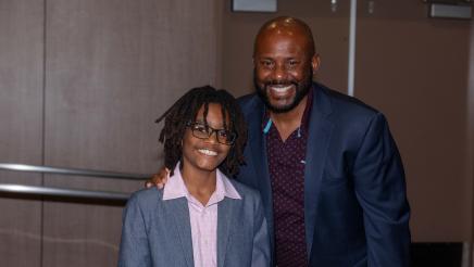 Asm. Gipson with youth guest speaker