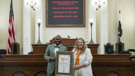 Asm. Gipson honoring YWCA of the Harbor Area on the Assembly Floor
