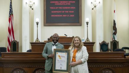 Asm. Gipson honoring YWCA of the Harbor Area on the Assembly Floor