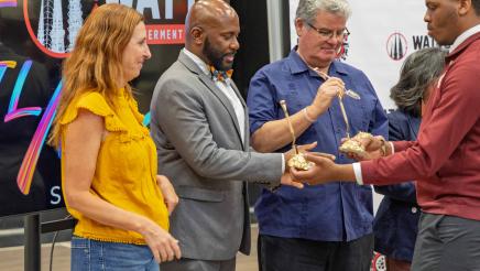 Asm. Gipson receiving award